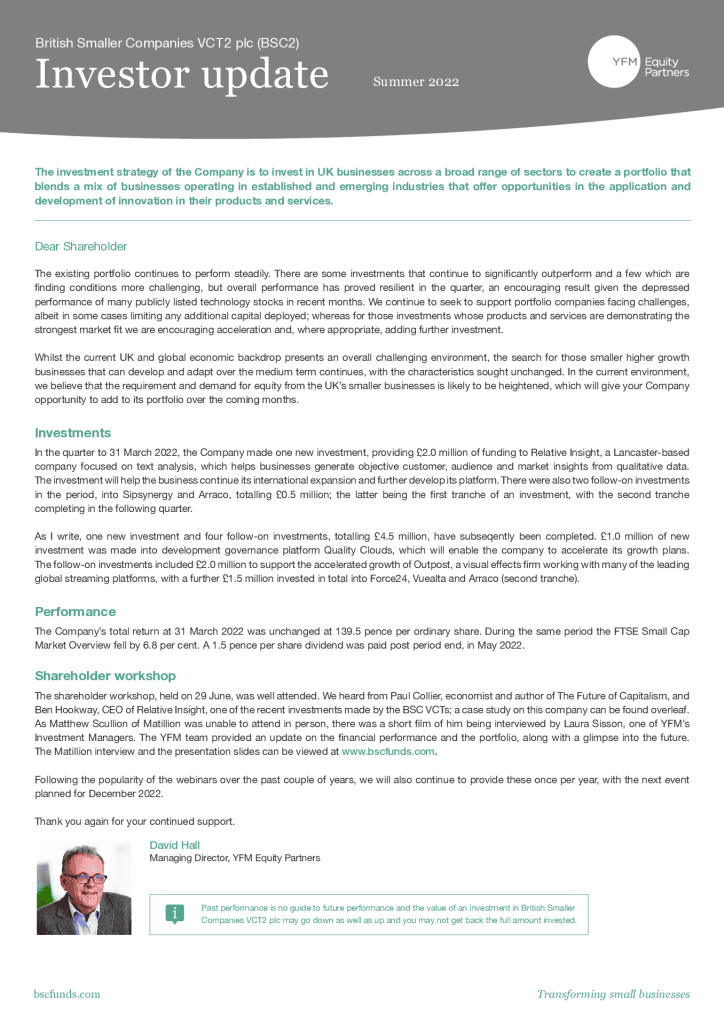BSC2 Investor Updates PDF