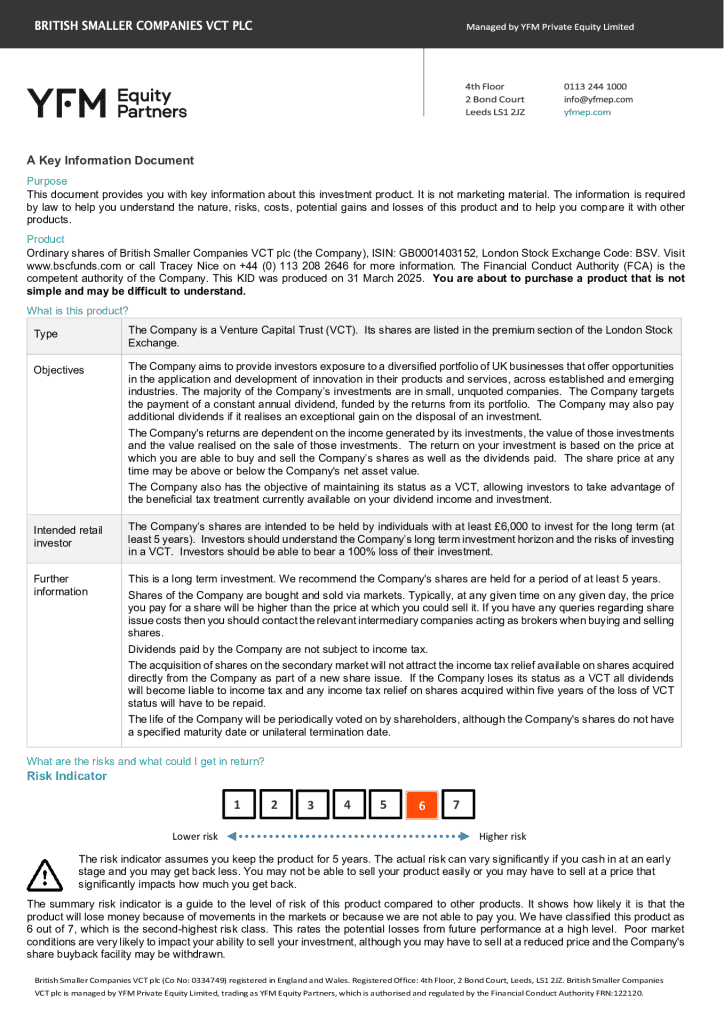 KID - BSC Direct PDF