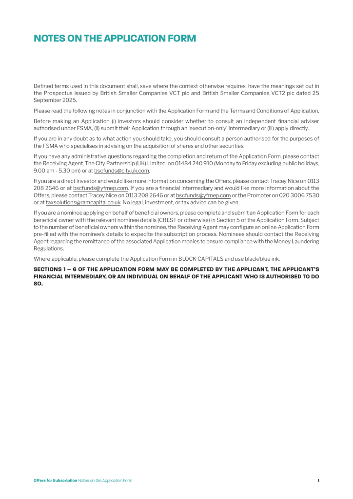 Notes to Application Form  PDF