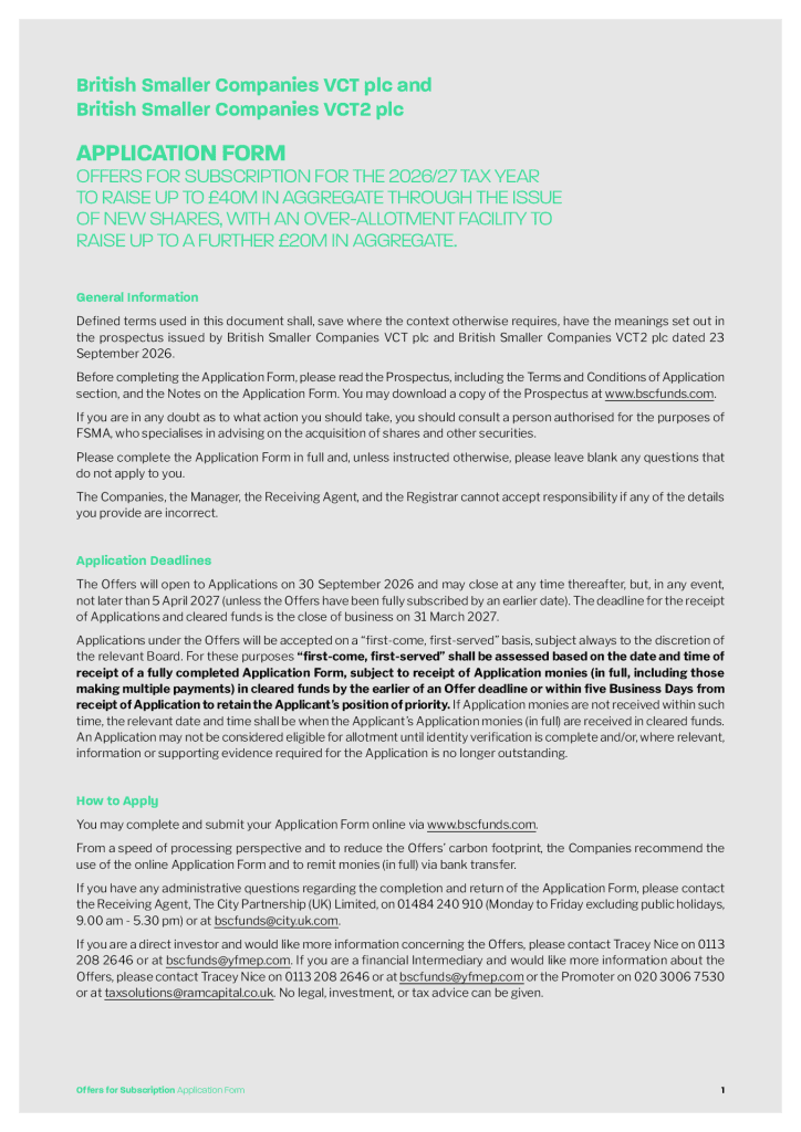 Application Form PDF